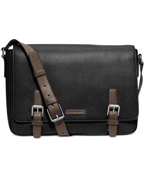 michael kors mens windsor large nylon messenger|Michael Kors leather Messenger bag.